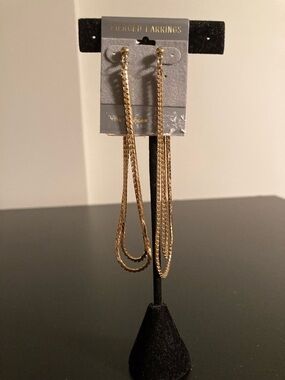 Gold Multi-Chain Long Dangle Earrings